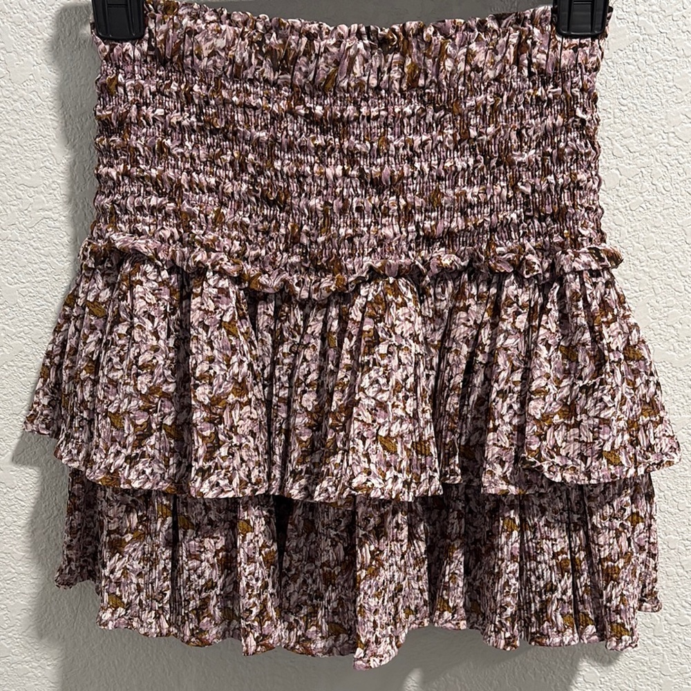 Floral Ruffle Skirt By Together